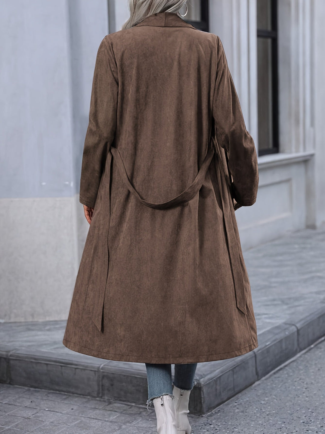 Alessandra Damen Trenchcoat im Vintage-Stil