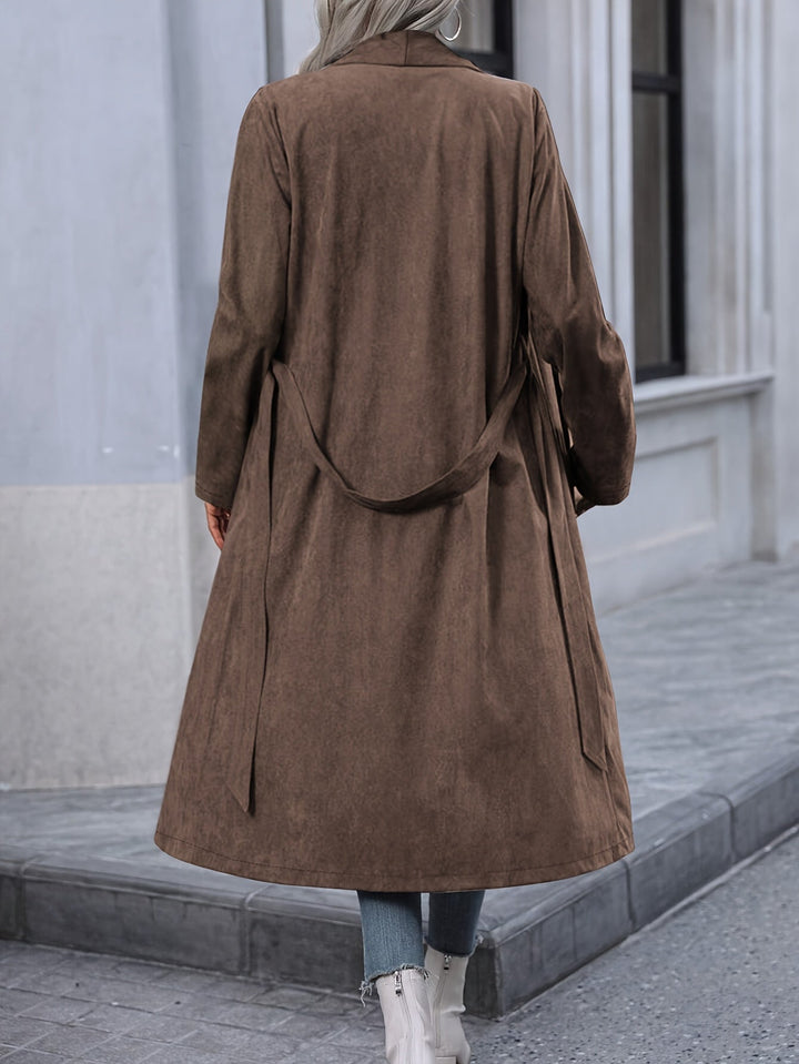 Alessandra Damen Trenchcoat im Vintage-Stil