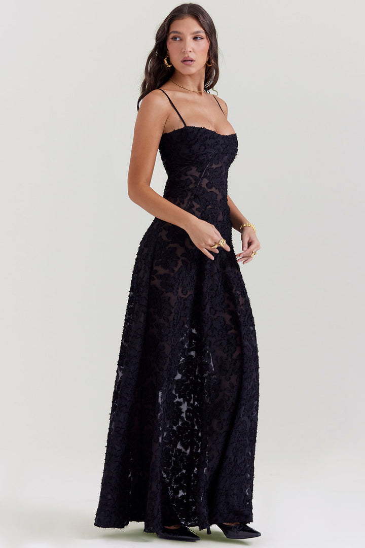 Ornella Damen Spitzenkleid Elegant