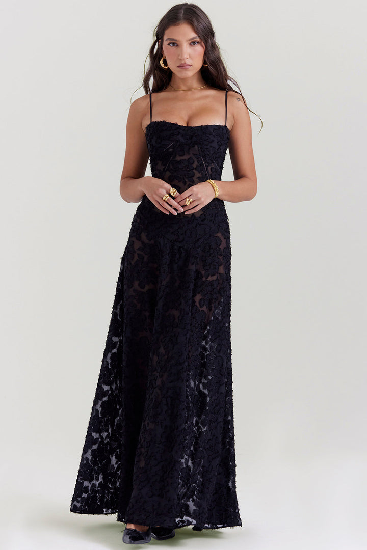 Ornella Damen Spitzenkleid Elegant