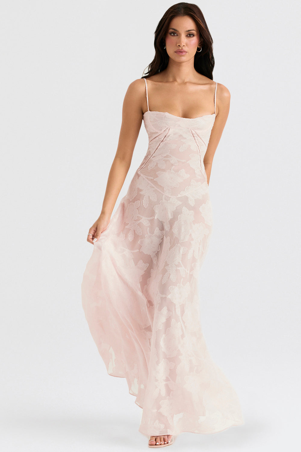 Ornella Damen Spitzenkleid Elegant