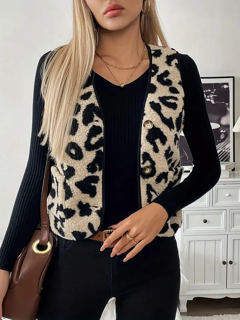 Emmi Leopardenmuster Weste