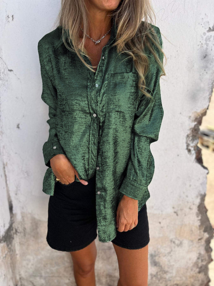 Salome Metallic-Bluse für Damen