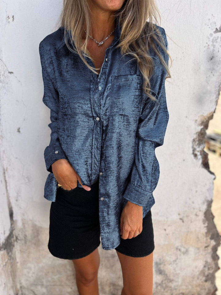 Salome Metallic-Bluse für Damen
