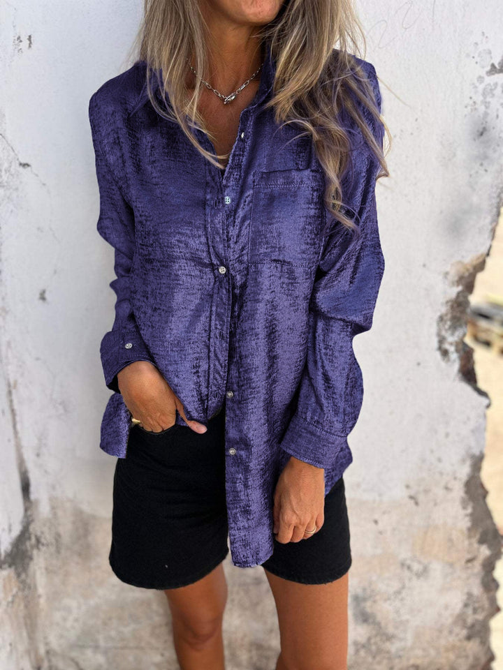 Salome Metallic-Bluse für Damen