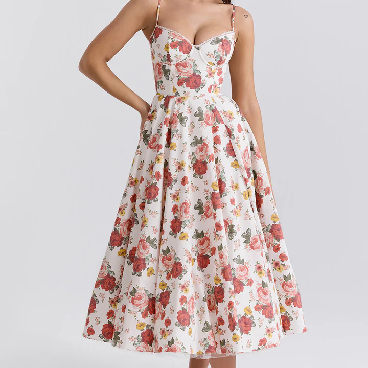 Astrid Elegantes A-Linien Midikleid
