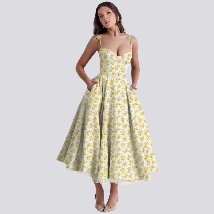 Astrid Elegantes A-Linien Midikleid