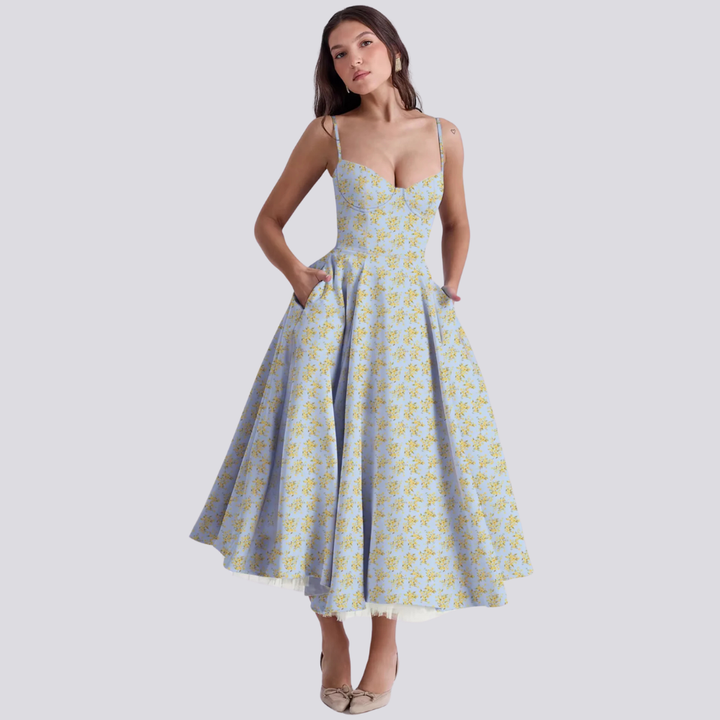 Astrid Elegantes A-Linien Midikleid