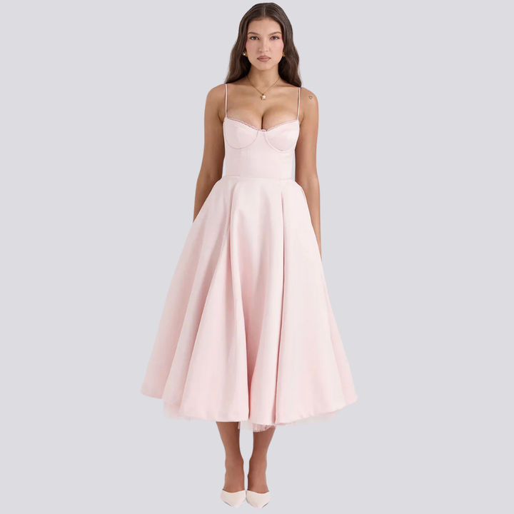 Astrid Elegantes A-Linien Midikleid