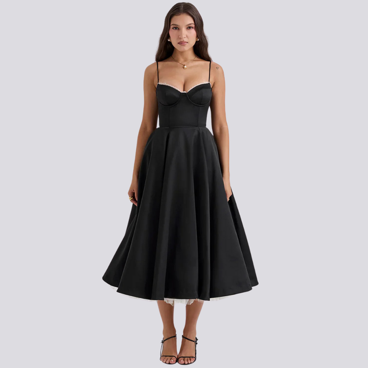 Astrid Elegantes A-Linien Midikleid