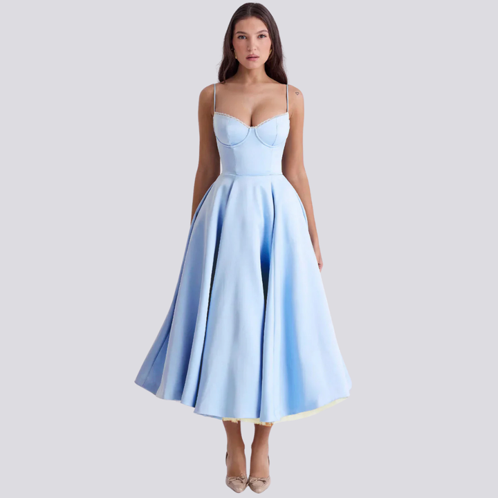 Astrid Elegantes A-Linien Midikleid
