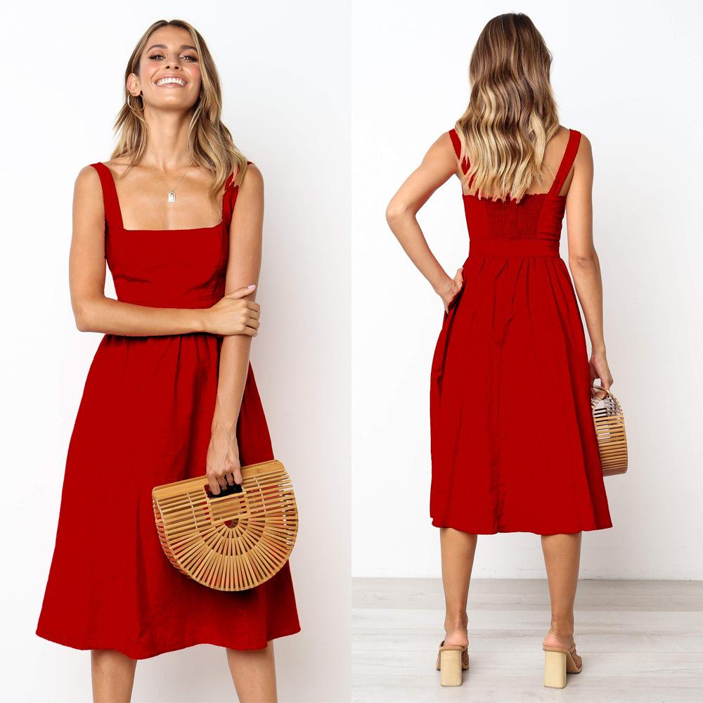Fiorella Elegantes Midikleid mit Trägern