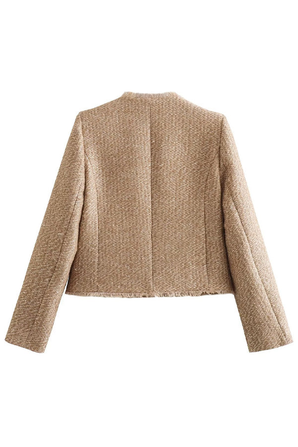 Tabea Stilvoller Blazer mit Fransen