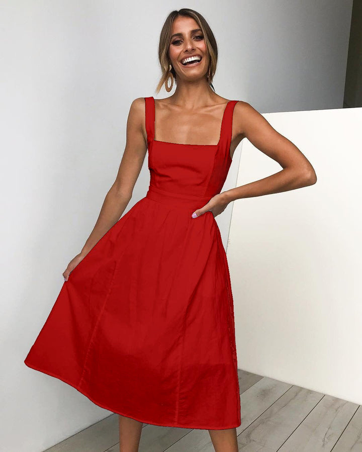 Fiorella Elegantes Midikleid mit Trägern