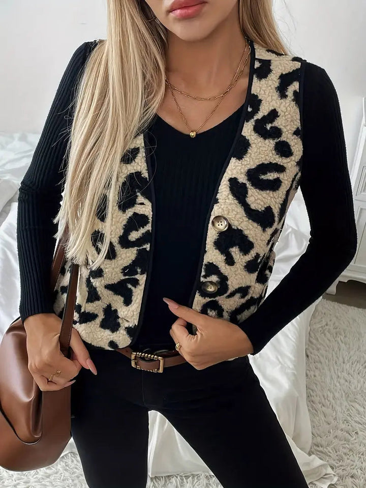 Emmi Leopardenmuster Weste