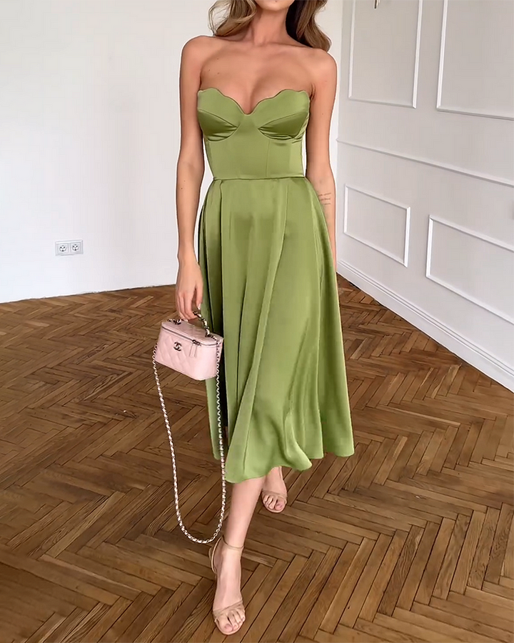 Beatricei Damen Midi Kleid Elegant & Figurbetont