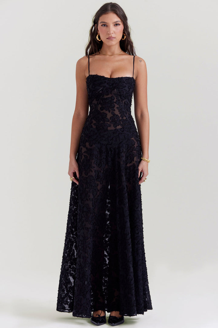 Ornella Damen Spitzenkleid Elegant