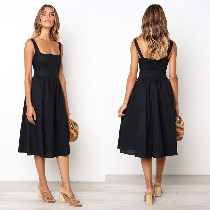 Fiorella Elegantes Midikleid mit Trägern