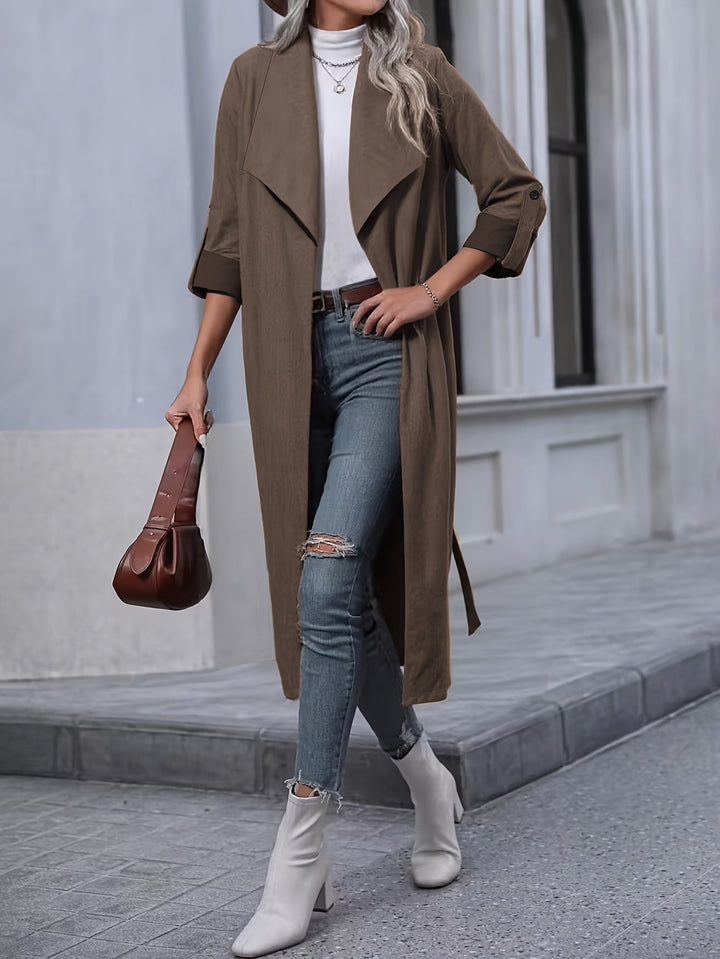 Alessandra Damen Trenchcoat im Vintage-Stil