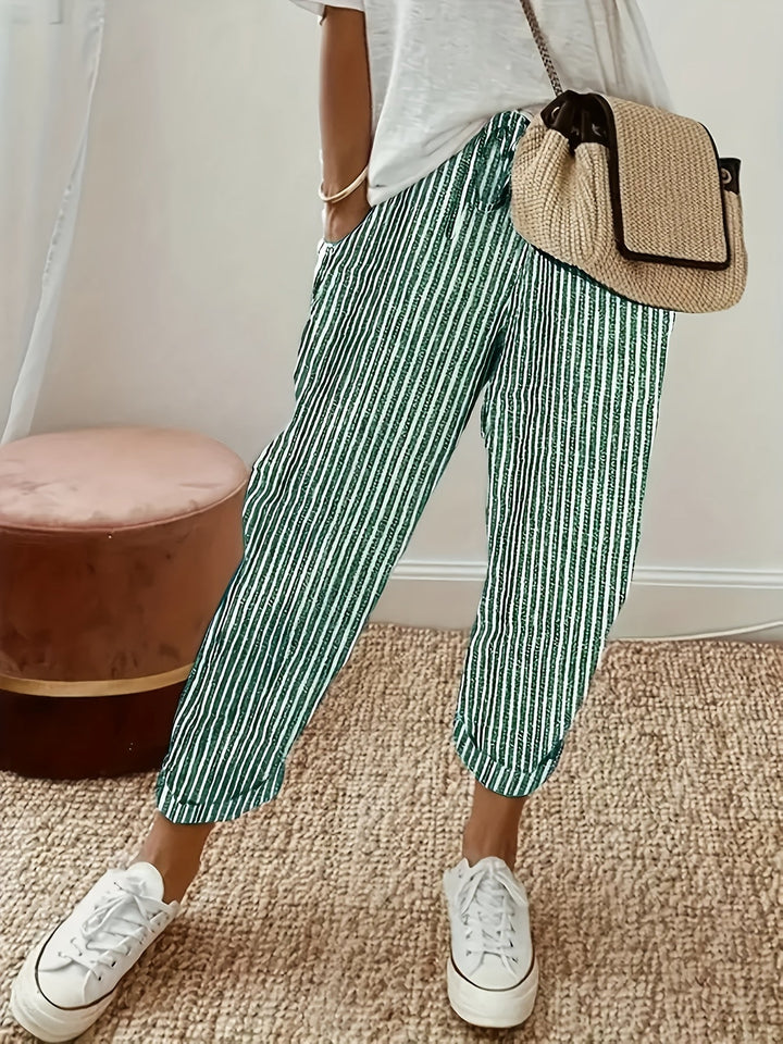 Margo Gestreifte Weite Hose