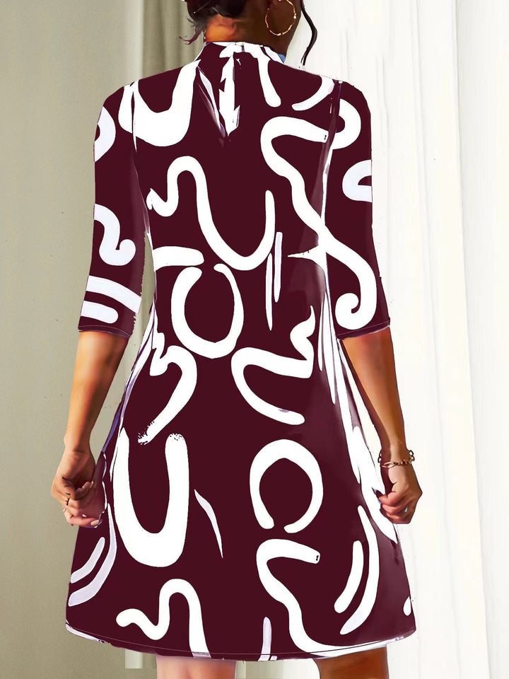Anette lässiges Minikleid mit Druck