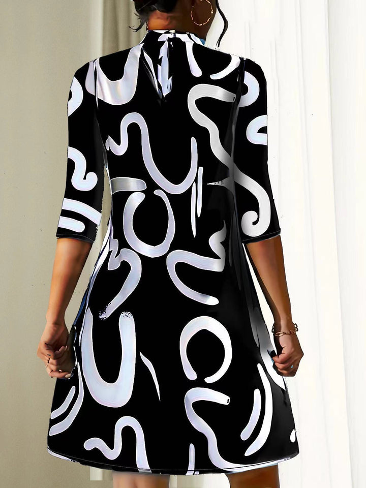 Anette lässiges Minikleid mit Druck