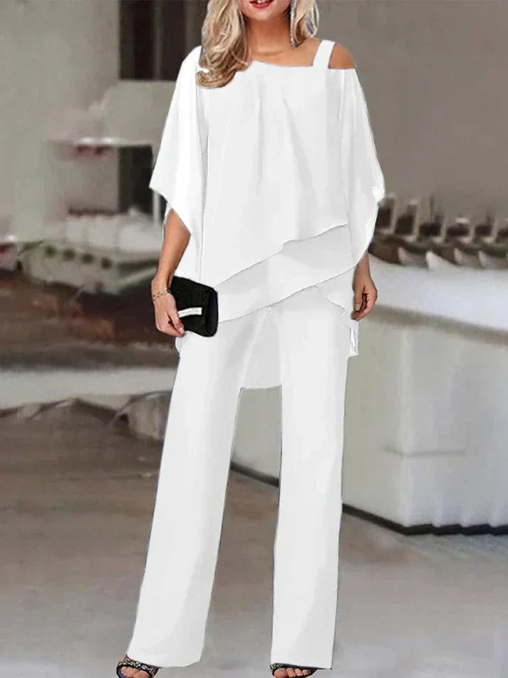 Erich Damen Off-Shoulder Zweiteiliges Set