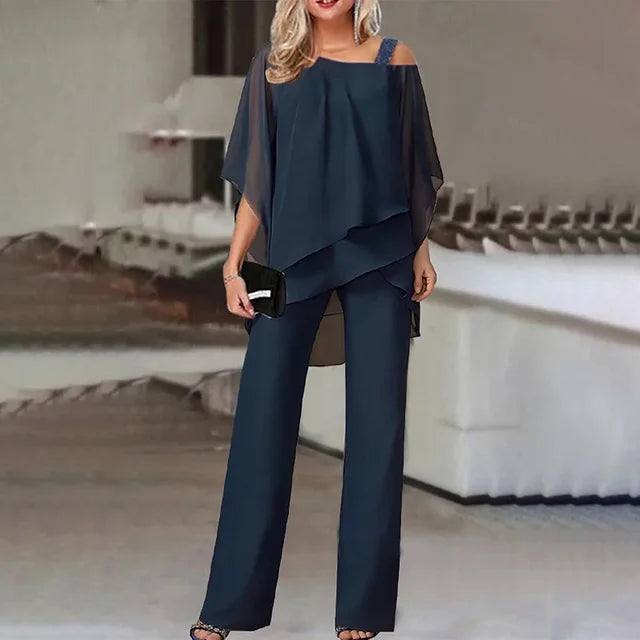 Erich Damen Off-Shoulder Zweiteiliges Set