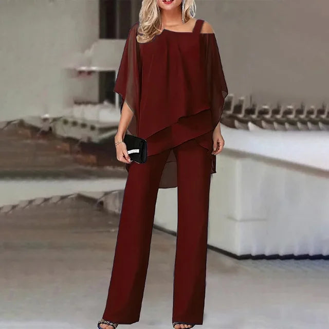 Erich Damen Off-Shoulder Zweiteiliges Set