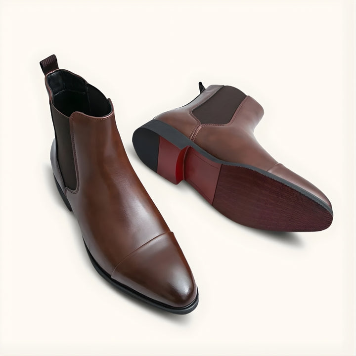 Chelsea Boots Herren mit Blockabsatz Stiefeletten