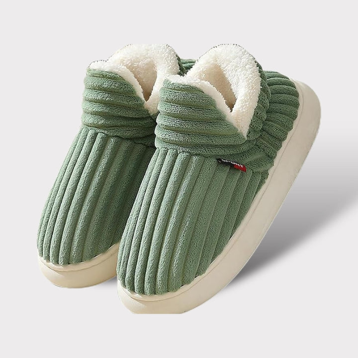 Damen-Halbschuhe mit dicker Sohle für den Innenbereich