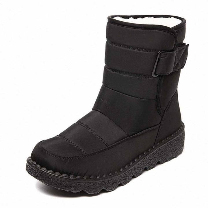 Damen-Winterstiefel bis zur Wade mit Riemen