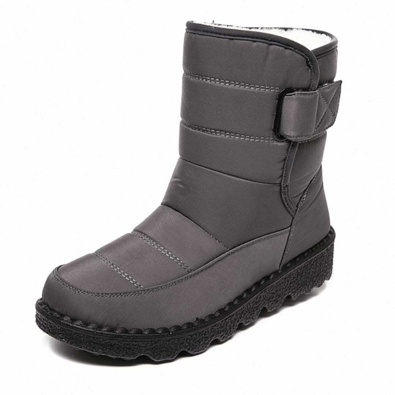 Damen-Winterstiefel bis zur Wade mit Riemen