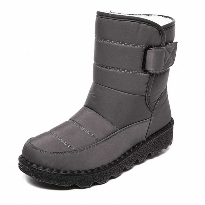 Damen-Winterstiefel bis zur Wade mit Riemen