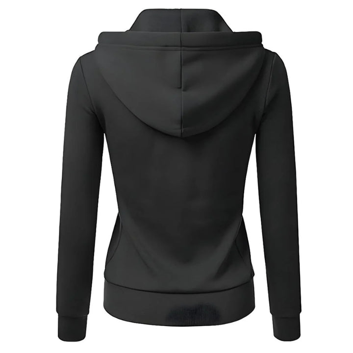 Damen Hoodie mit Reißverschluss und Kängurutasche