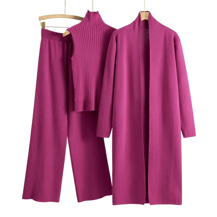 Damen Set mit Hose, Top und Cardigan