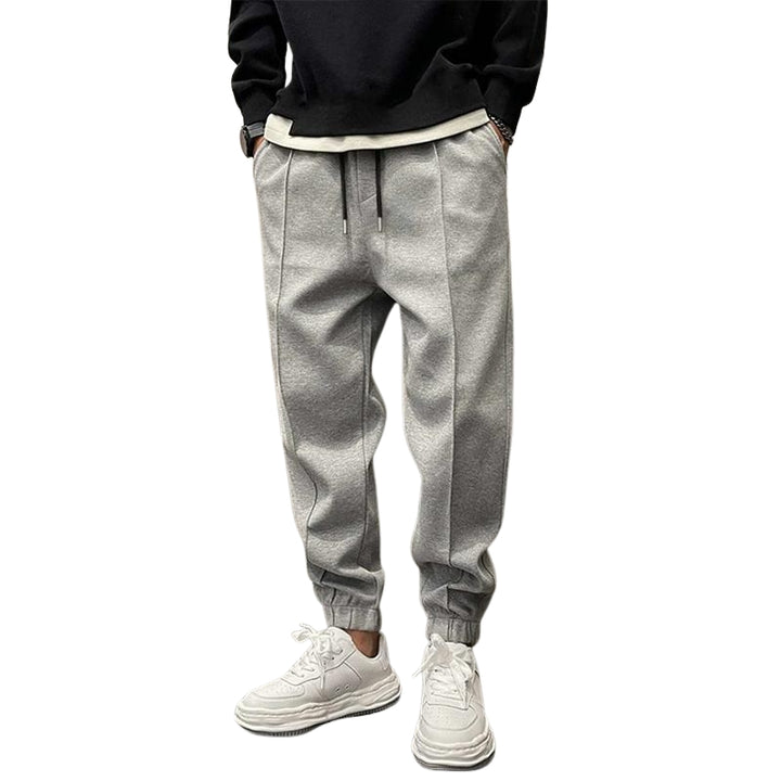 Herren-Jogginghose mit Gesäßtaschen und Kordelzug in der Taille