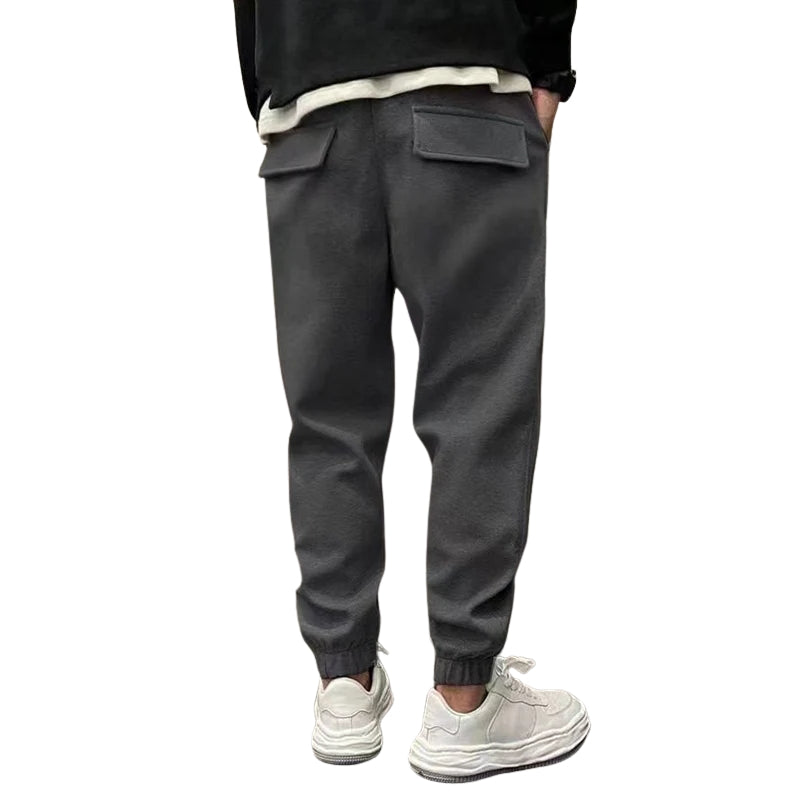 Herren-Jogginghose mit Gesäßtaschen und Kordelzug in der Taille