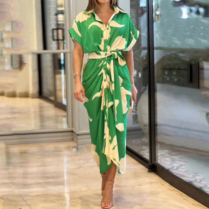 Waltraut Elegantes Maxikleid mit Gürtel für Damen