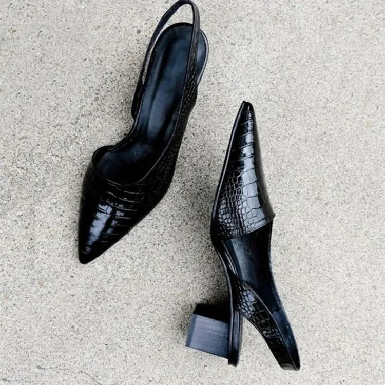 Louisa Slingback-Heels mit Spitz Zulaufender Kappe