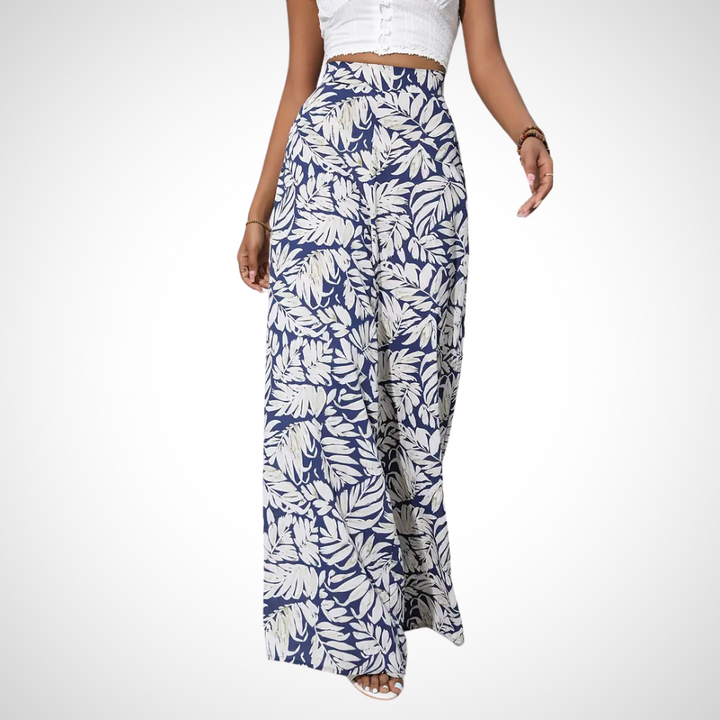 Odette Tropische Weitbein-Hose für Damen