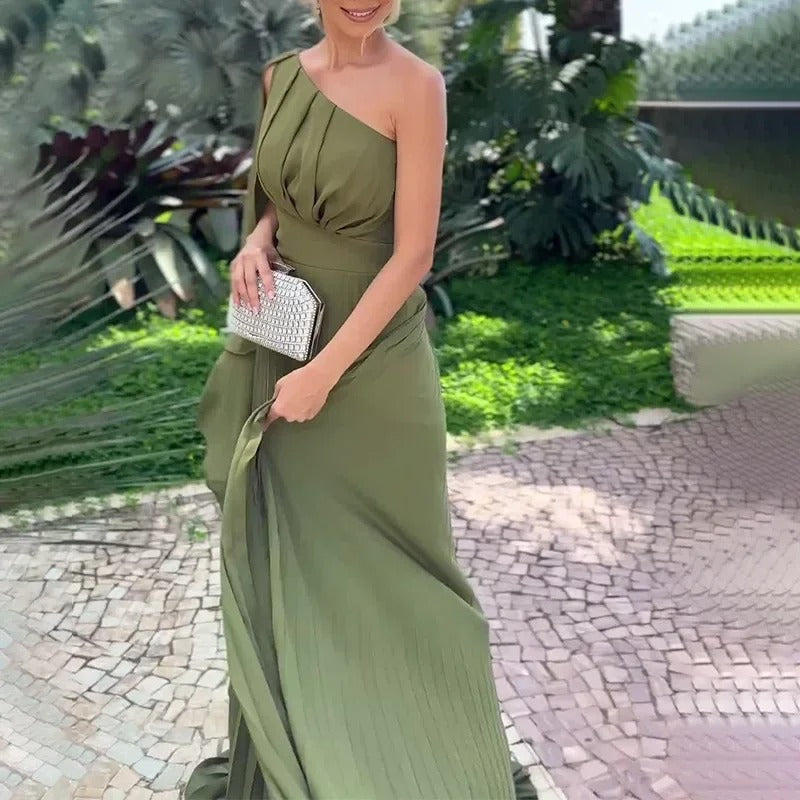 Martinae Elegantes Off-Shoulder Maxikleid für DamenHochzeitskleid