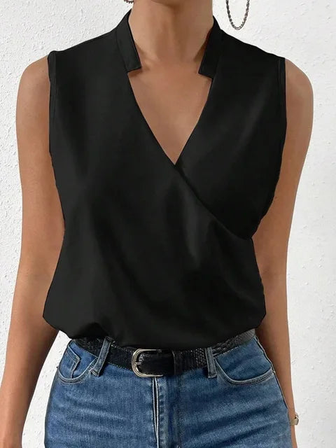 Lotta Elegante V-Ausschnitt Bluse