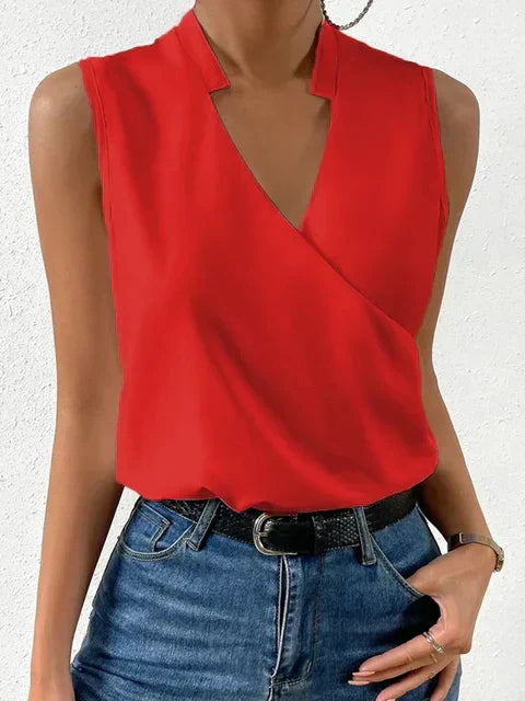 Lotta Elegante V-Ausschnitt Bluse