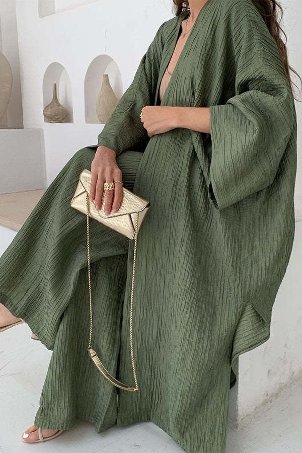 Aenne Elegantes Strickjacken- & Hosen-Set