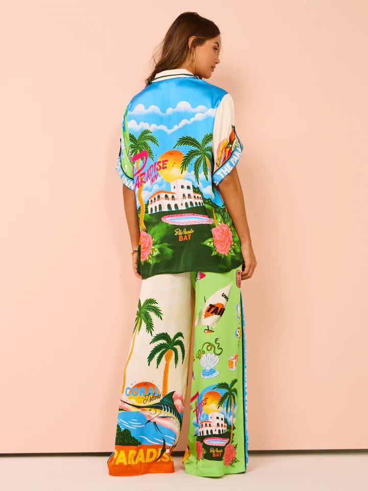 Denise Damen Zweiteiler Set mit Print