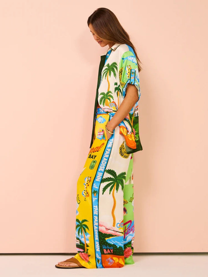 Denise Damen Zweiteiler Set mit Print