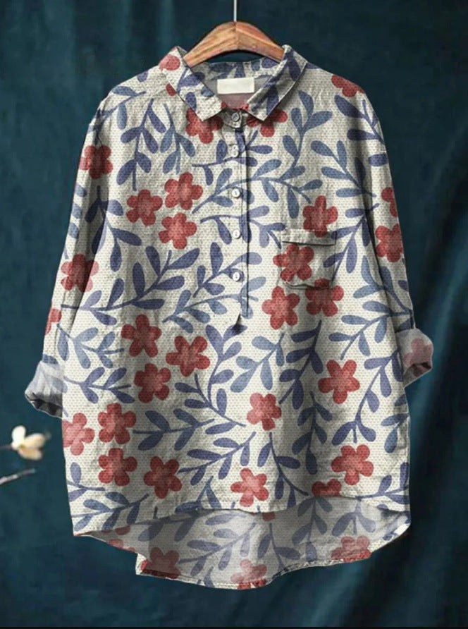 Harmine Florale Damenbluse