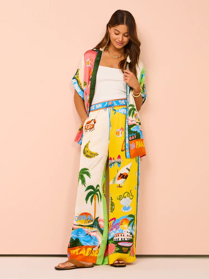 Denise Damen Zweiteiler Set mit Print