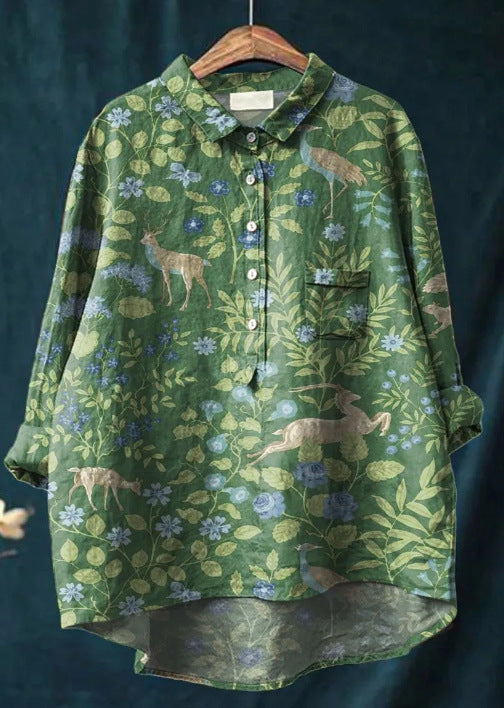 Harmine Florale Damenbluse